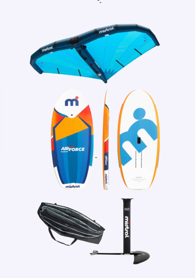 離祭りのウェイベル PR 6000パワー foil promo Stories Rapide 125L Wing Foil Board + 'Sabre' 1700 Hydrofoil + Sky