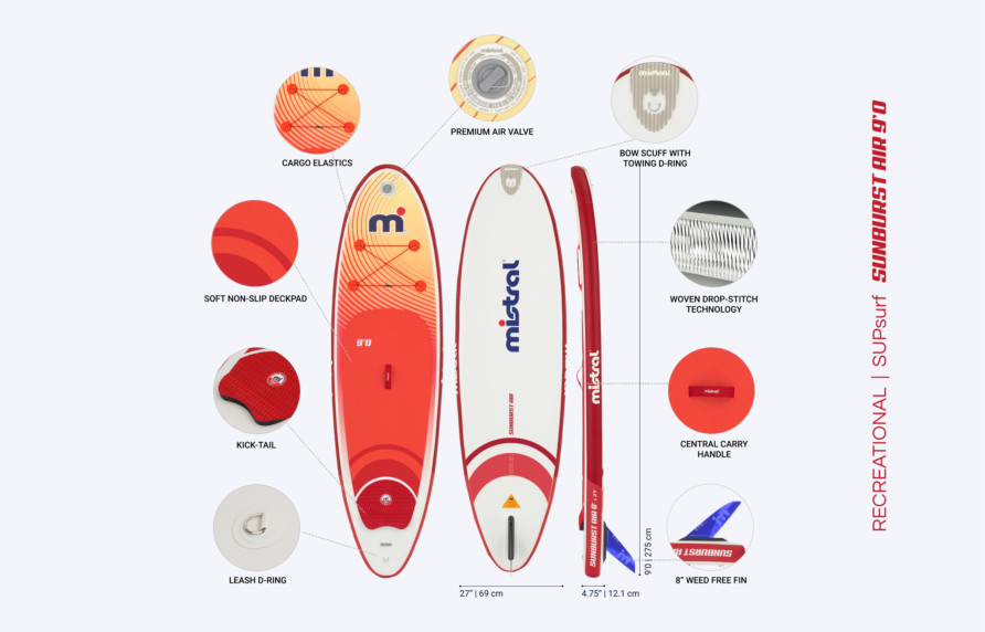 Stories Sunburst 9'0 - Compact inflatable SUP set | Mistral