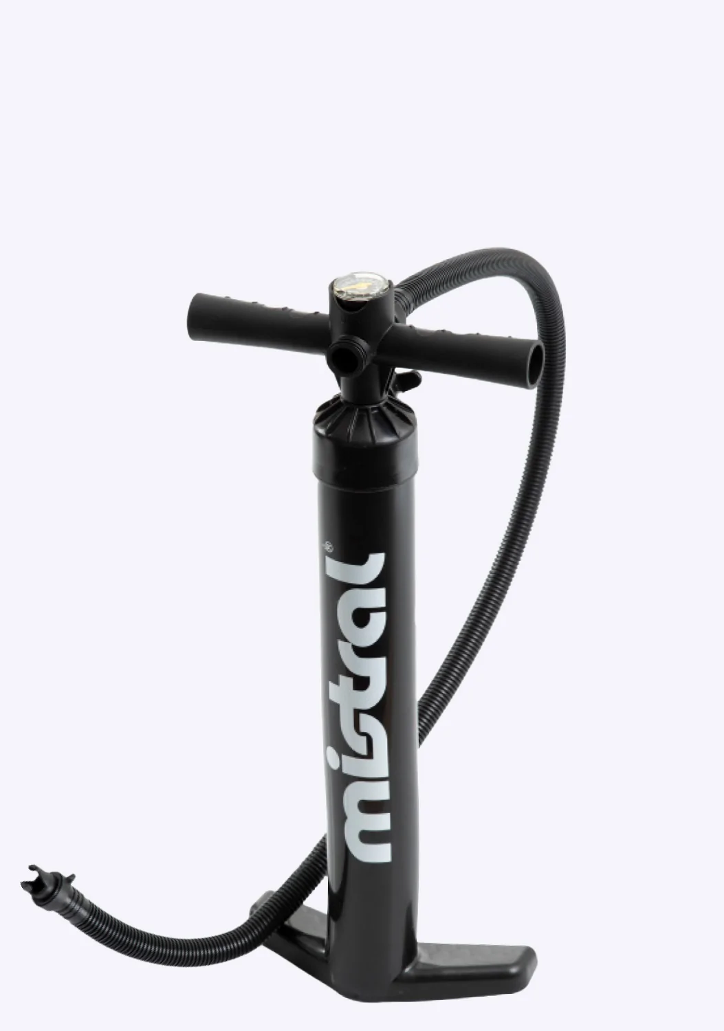 Mistral INFLATABLE SUP PUMP - DOUBLE ACTION WITH GAUGE SUP Accessoires Black Front 
