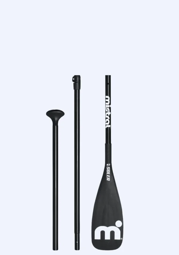 Pagaie SOLEA - Aluminium - 3 pi&egrave;ces / Noir