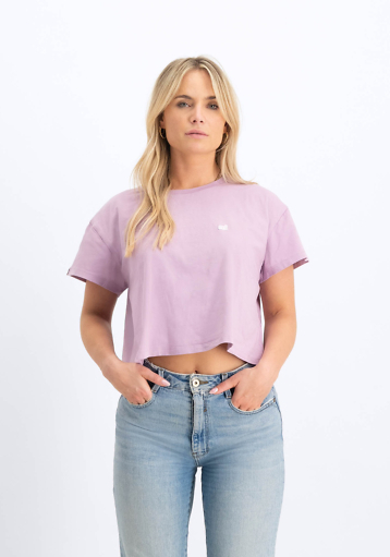 Valbonne - Cropped Tee - Lavender Mist