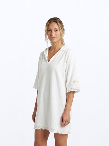 Ocean Towel Dress - Crispy White