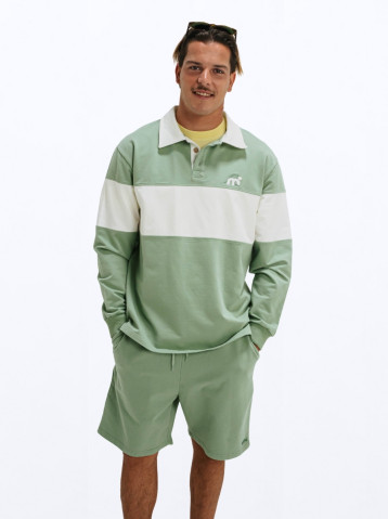 Duke Polo Sweater - Sage Green