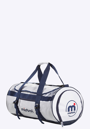 Mistral Small Sports Bag - BLUE / WHITE bags waterproof white blue side front