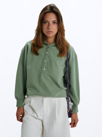 Indie Hoodie - Sage Green