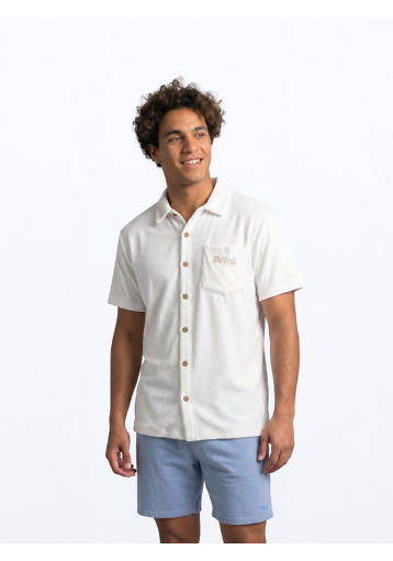 Bodhi Towel Shirt - Crispy White