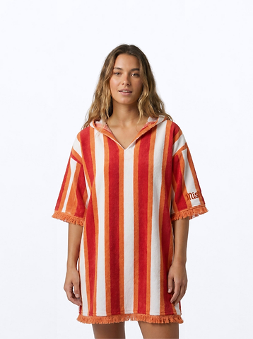 Ocean Towel Dress Stripe - Golden Amber