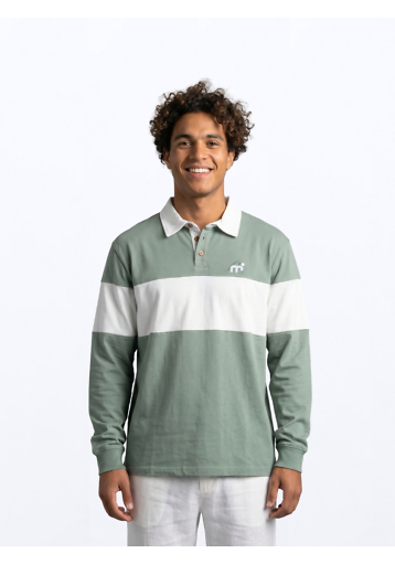 Duke Polo Sweater - Sage Green